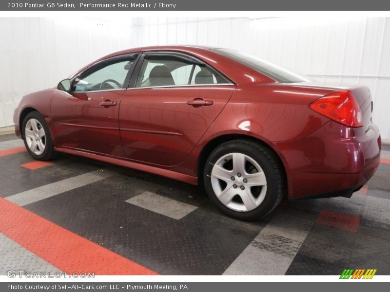 Performance Red Metallic / Ebony 2010 Pontiac G6 Sedan