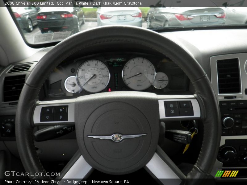 Cool Vanilla White / Dark Khaki/Light Graystone 2008 Chrysler 300 Limited