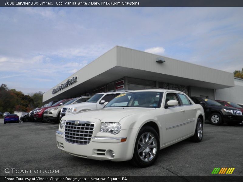 Cool Vanilla White / Dark Khaki/Light Graystone 2008 Chrysler 300 Limited