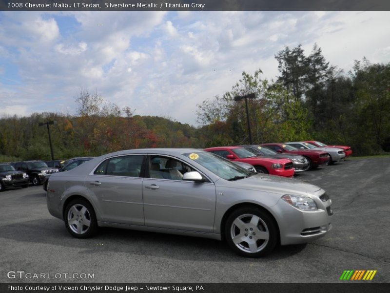 Silverstone Metallic / Titanium Gray 2008 Chevrolet Malibu LT Sedan