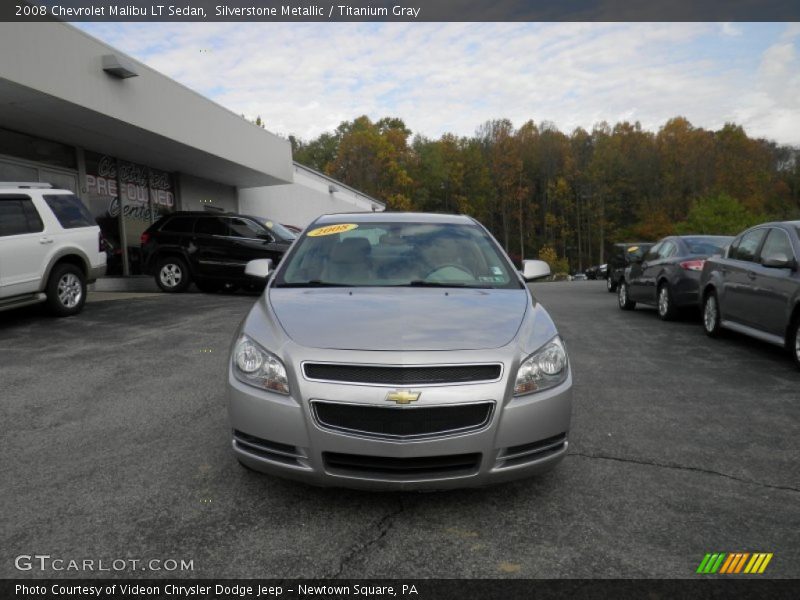 Silverstone Metallic / Titanium Gray 2008 Chevrolet Malibu LT Sedan