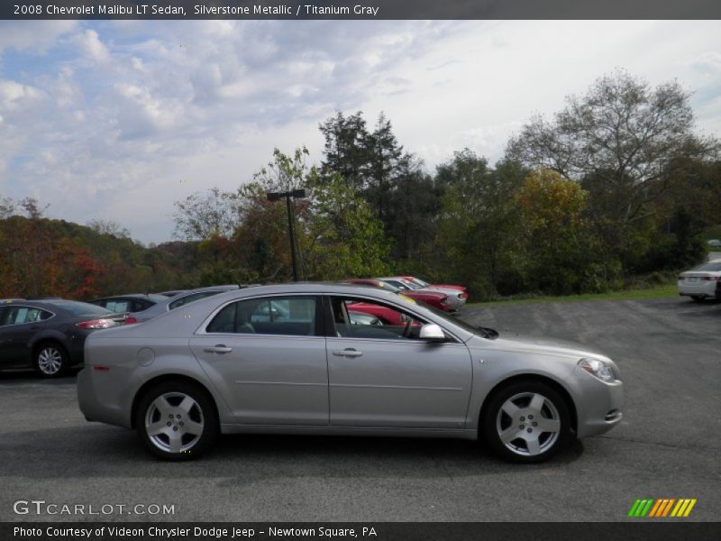 Silverstone Metallic / Titanium Gray 2008 Chevrolet Malibu LT Sedan