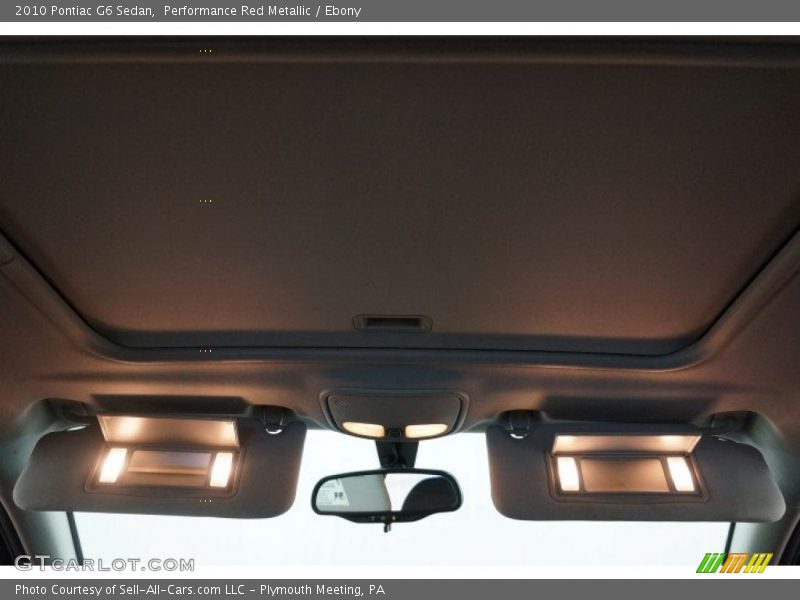 Performance Red Metallic / Ebony 2010 Pontiac G6 Sedan