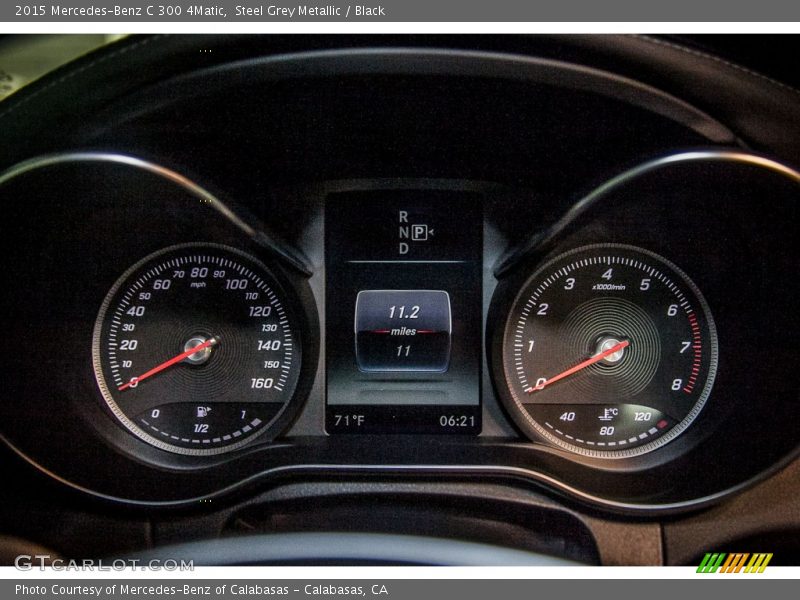 Steel Grey Metallic / Black 2015 Mercedes-Benz C 300 4Matic