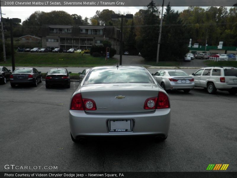 Silverstone Metallic / Titanium Gray 2008 Chevrolet Malibu LT Sedan