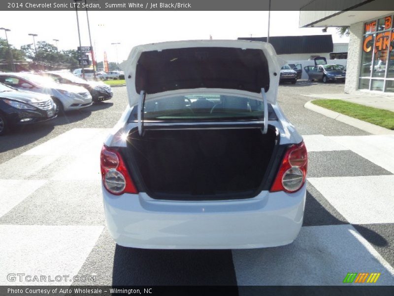 Summit White / Jet Black/Brick 2014 Chevrolet Sonic LTZ Sedan