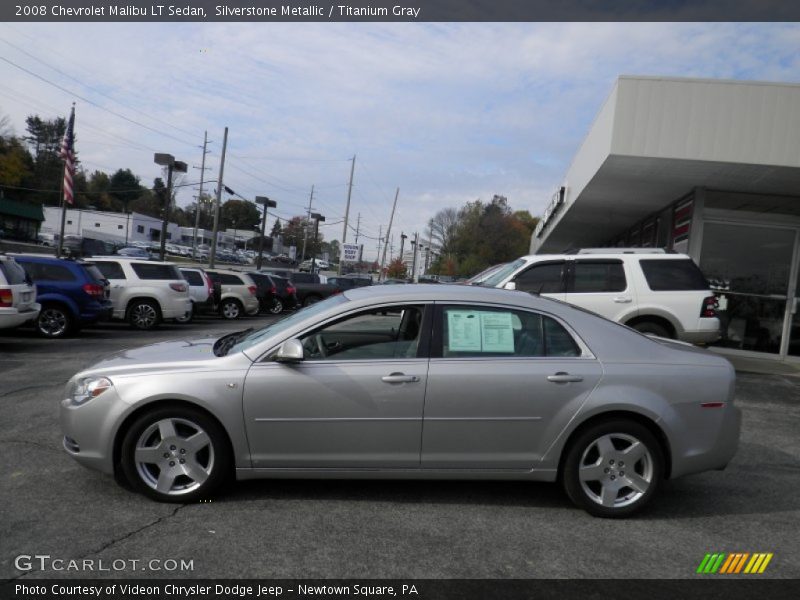 Silverstone Metallic / Titanium Gray 2008 Chevrolet Malibu LT Sedan