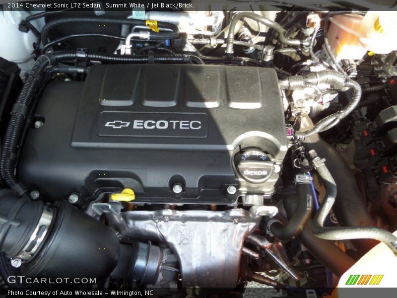 Summit White / Jet Black/Brick 2014 Chevrolet Sonic LTZ Sedan