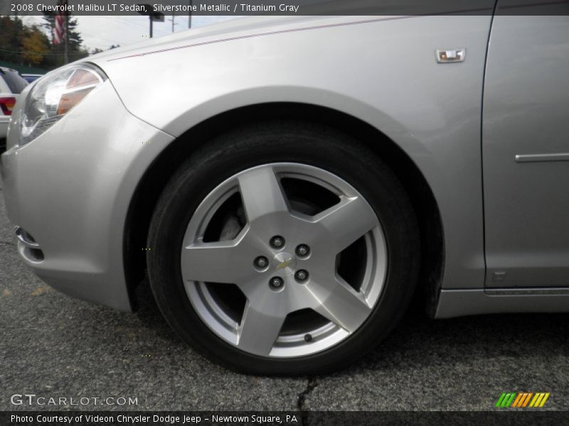 Silverstone Metallic / Titanium Gray 2008 Chevrolet Malibu LT Sedan