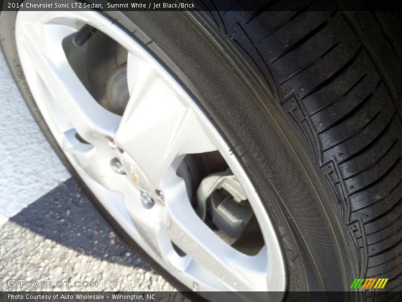Summit White / Jet Black/Brick 2014 Chevrolet Sonic LTZ Sedan