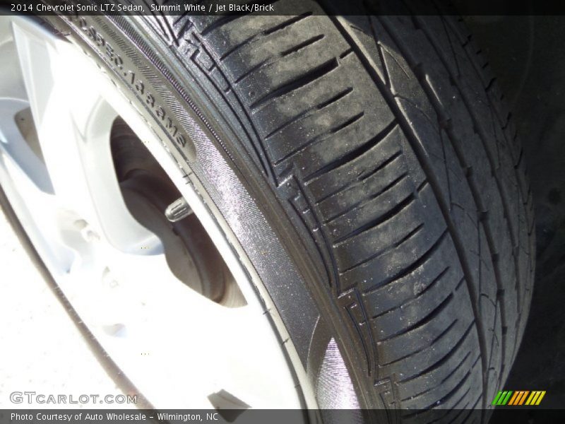 Summit White / Jet Black/Brick 2014 Chevrolet Sonic LTZ Sedan