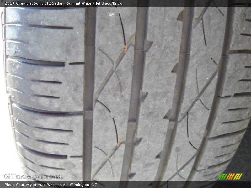 Summit White / Jet Black/Brick 2014 Chevrolet Sonic LTZ Sedan