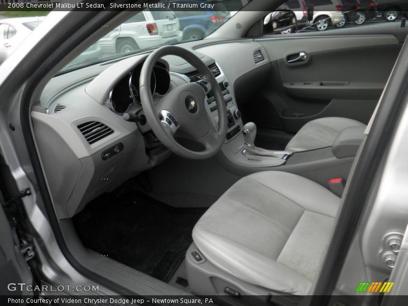 Silverstone Metallic / Titanium Gray 2008 Chevrolet Malibu LT Sedan