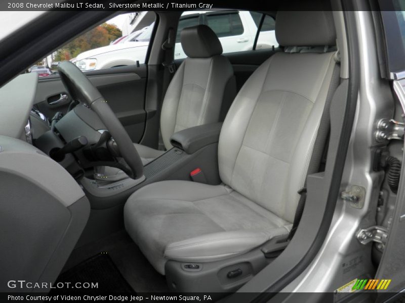 Silverstone Metallic / Titanium Gray 2008 Chevrolet Malibu LT Sedan