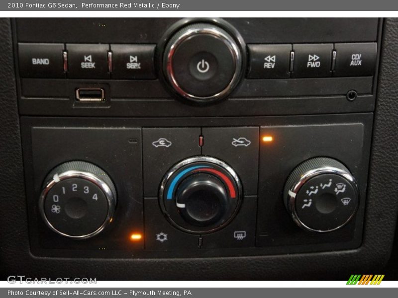 Performance Red Metallic / Ebony 2010 Pontiac G6 Sedan