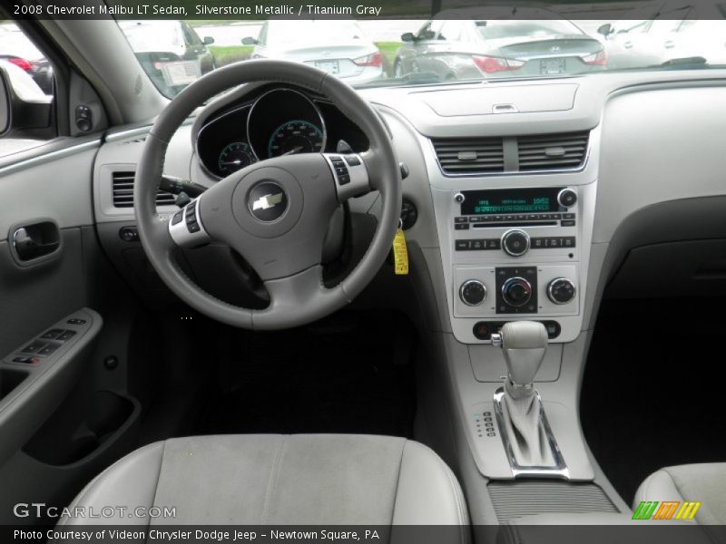 Silverstone Metallic / Titanium Gray 2008 Chevrolet Malibu LT Sedan