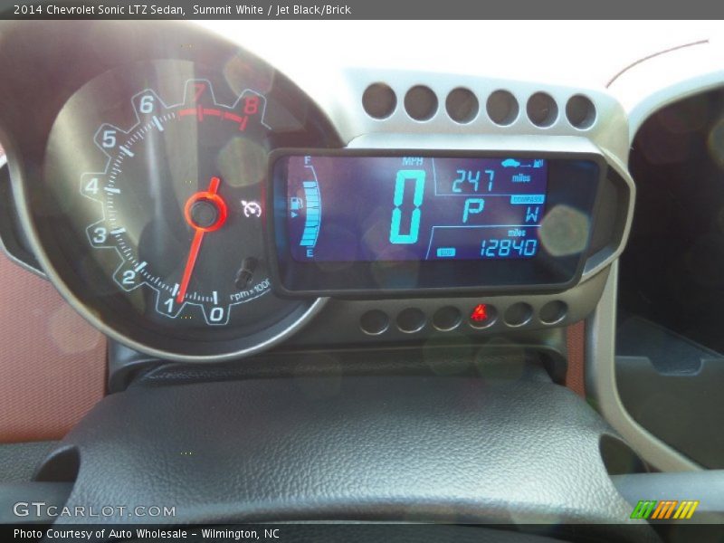 Summit White / Jet Black/Brick 2014 Chevrolet Sonic LTZ Sedan
