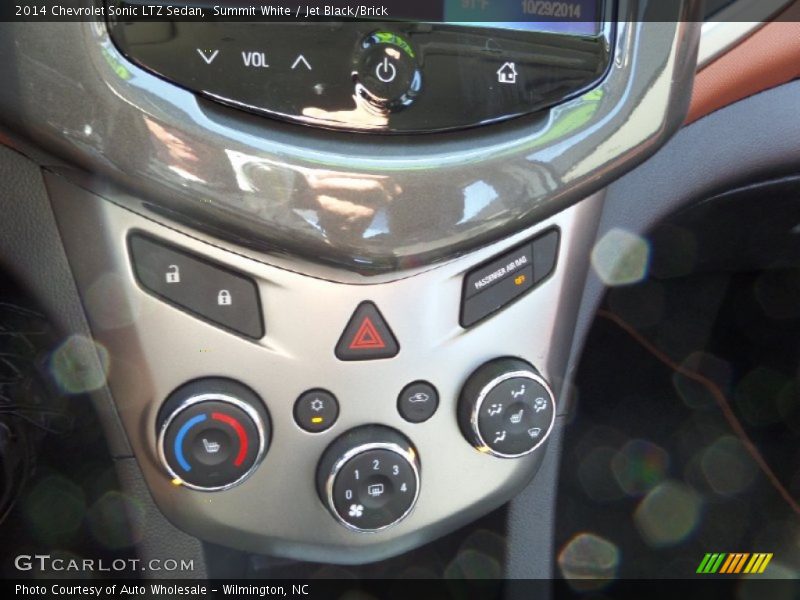 Summit White / Jet Black/Brick 2014 Chevrolet Sonic LTZ Sedan