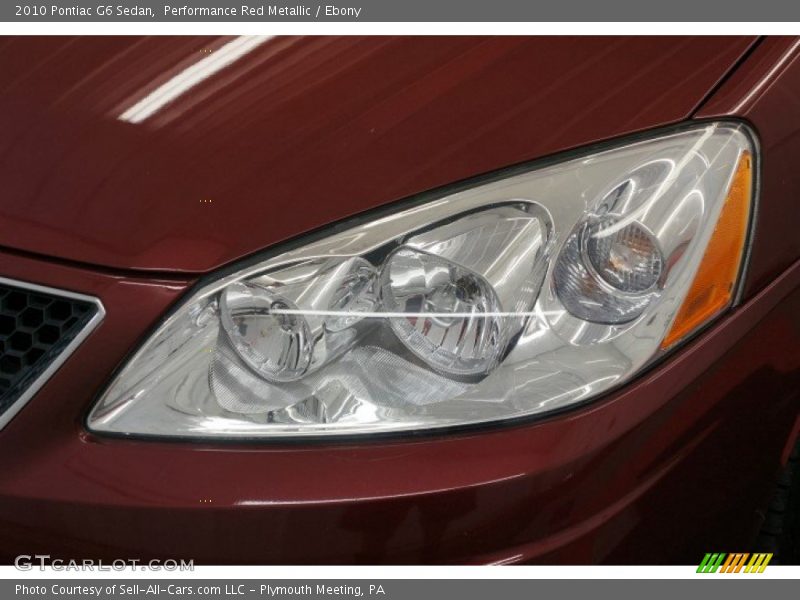 Performance Red Metallic / Ebony 2010 Pontiac G6 Sedan