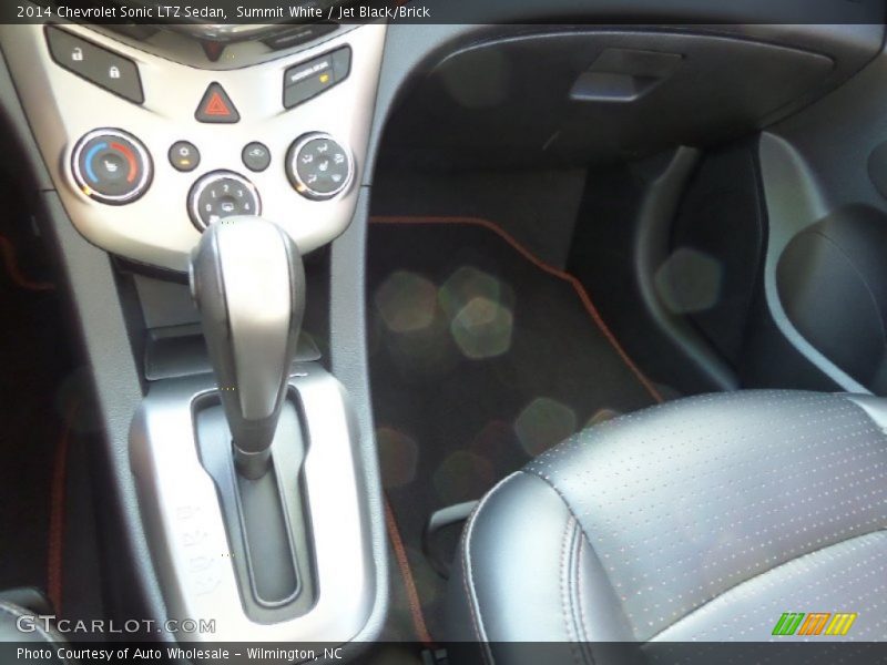 Summit White / Jet Black/Brick 2014 Chevrolet Sonic LTZ Sedan