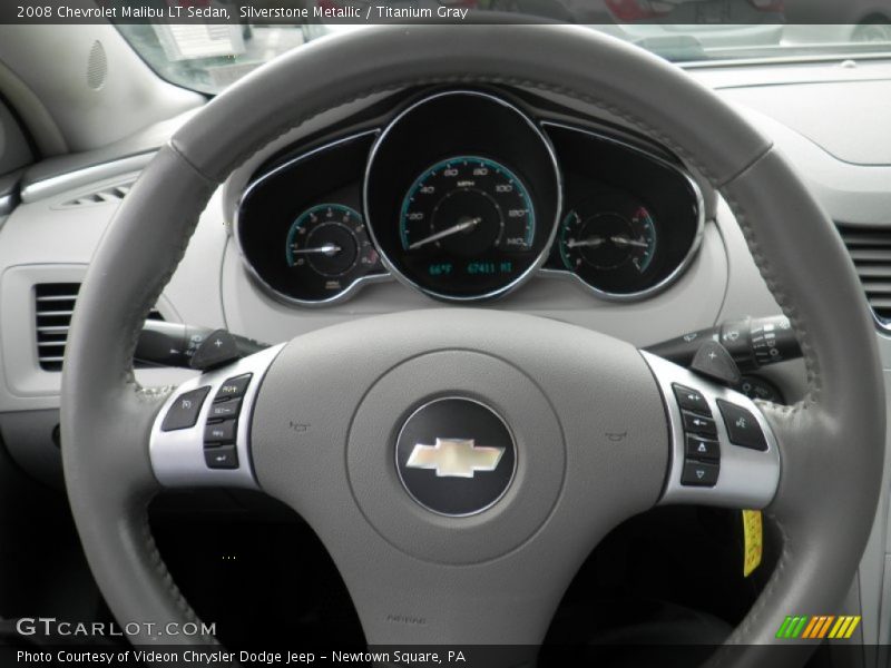 Silverstone Metallic / Titanium Gray 2008 Chevrolet Malibu LT Sedan