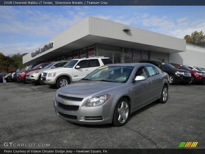 Silverstone Metallic / Titanium Gray 2008 Chevrolet Malibu LT Sedan