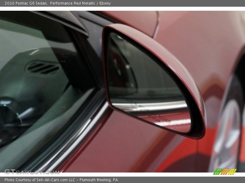 Performance Red Metallic / Ebony 2010 Pontiac G6 Sedan