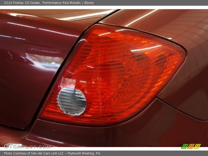 Performance Red Metallic / Ebony 2010 Pontiac G6 Sedan