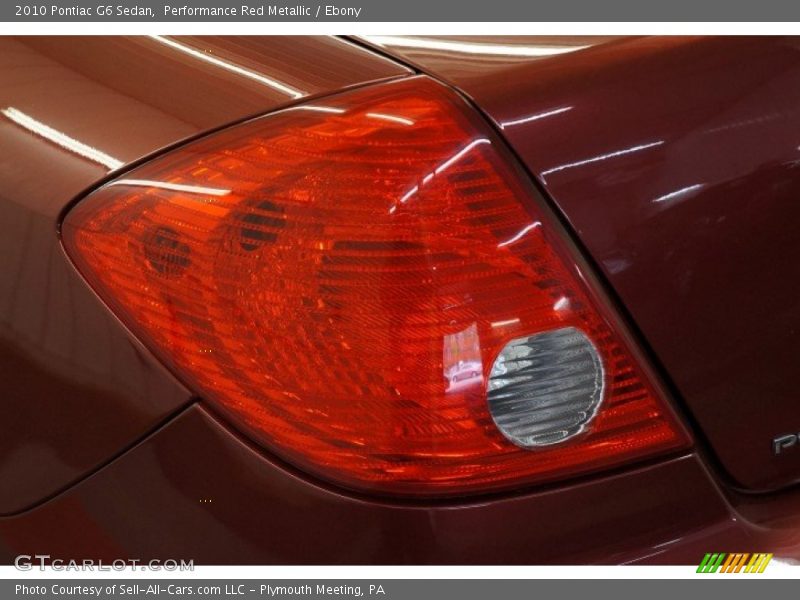 Performance Red Metallic / Ebony 2010 Pontiac G6 Sedan