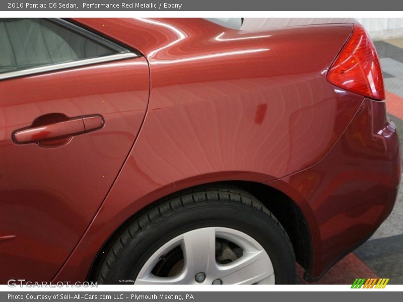 Performance Red Metallic / Ebony 2010 Pontiac G6 Sedan