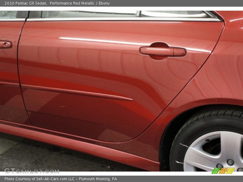 Performance Red Metallic / Ebony 2010 Pontiac G6 Sedan