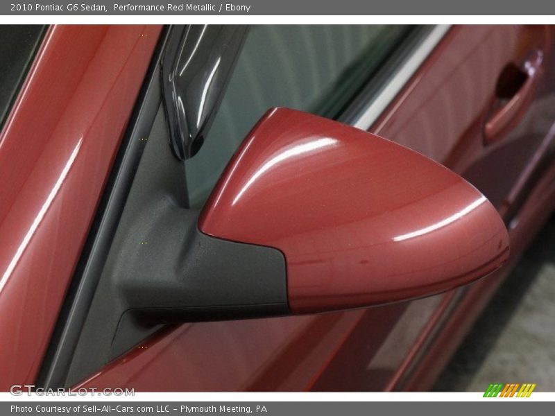Performance Red Metallic / Ebony 2010 Pontiac G6 Sedan