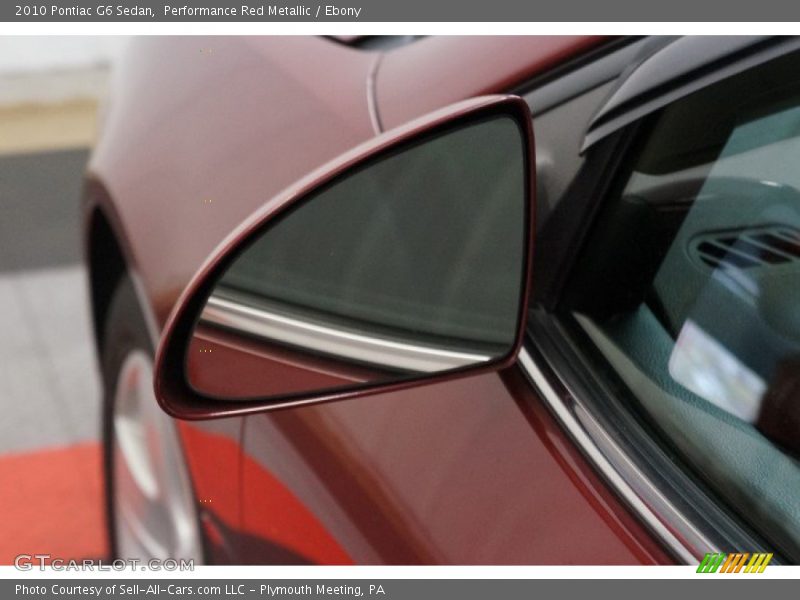 Performance Red Metallic / Ebony 2010 Pontiac G6 Sedan