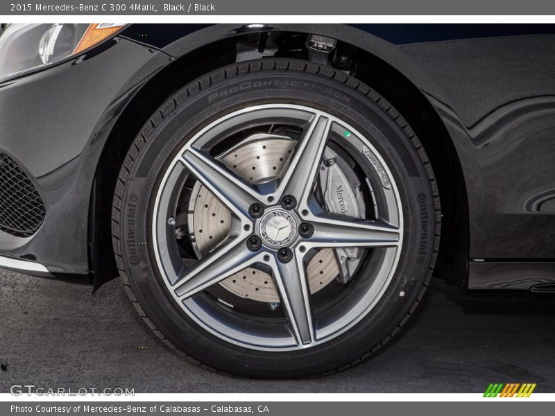 Black / Black 2015 Mercedes-Benz C 300 4Matic