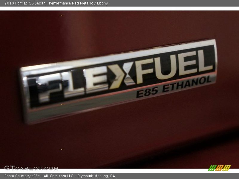 Performance Red Metallic / Ebony 2010 Pontiac G6 Sedan