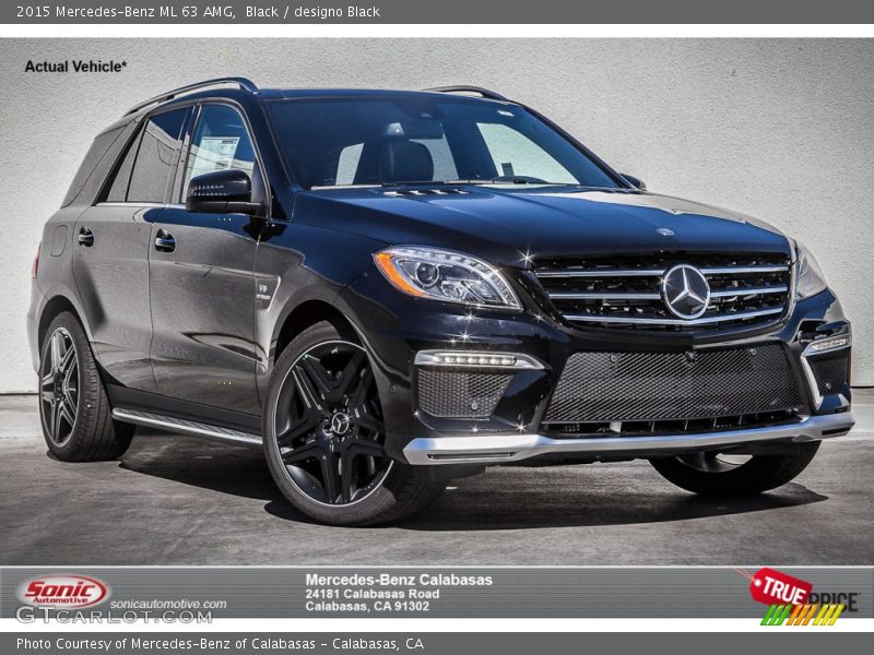 Black / designo Black 2015 Mercedes-Benz ML 63 AMG