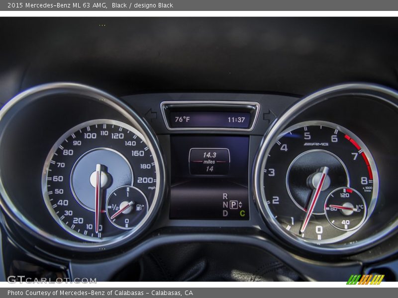  2015 ML 63 AMG 63 AMG Gauges