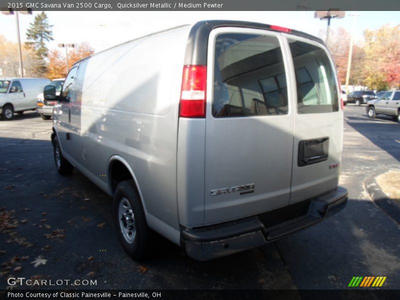Quicksilver Metallic / Medium Pewter 2015 GMC Savana Van 2500 Cargo