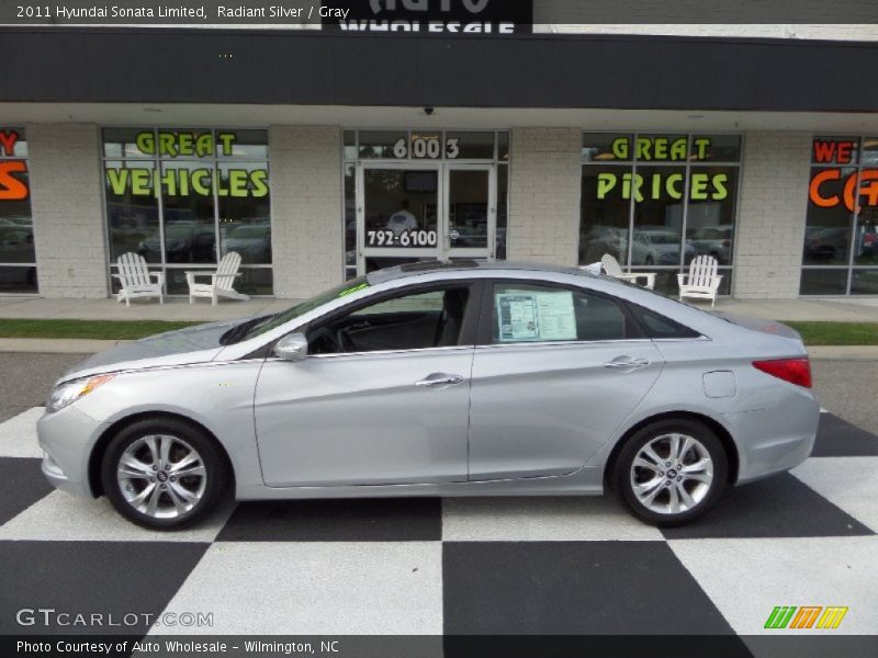 Radiant Silver / Gray 2011 Hyundai Sonata Limited