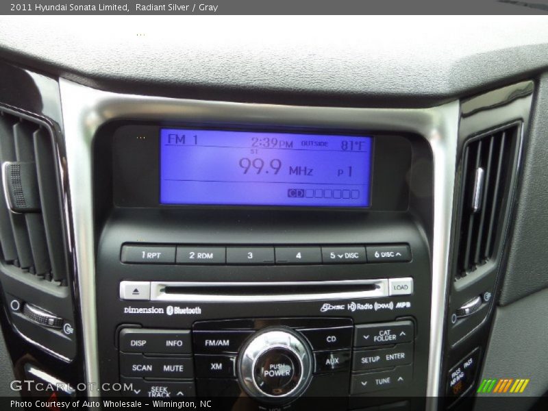 Radiant Silver / Gray 2011 Hyundai Sonata Limited