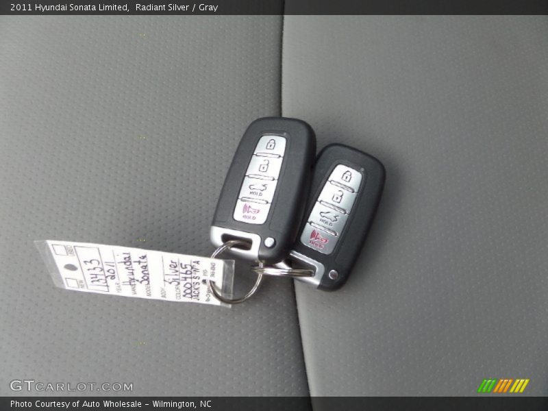 Radiant Silver / Gray 2011 Hyundai Sonata Limited