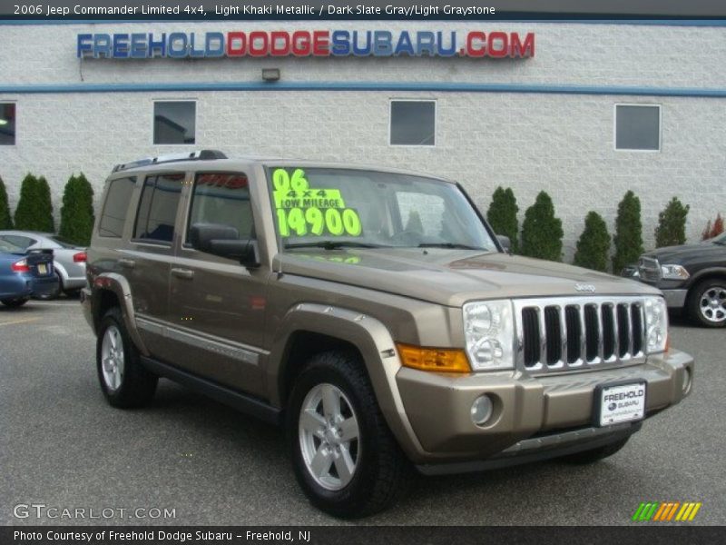 Light Khaki Metallic / Dark Slate Gray/Light Graystone 2006 Jeep Commander Limited 4x4