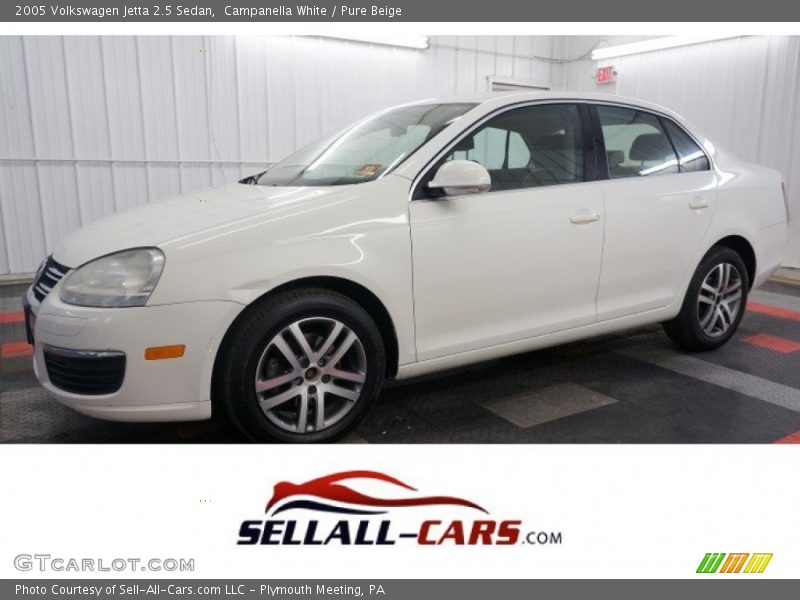 Campanella White / Pure Beige 2005 Volkswagen Jetta 2.5 Sedan