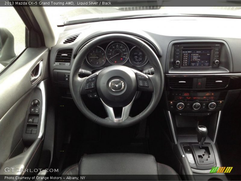 Liquid Silver / Black 2013 Mazda CX-5 Grand Touring AWD