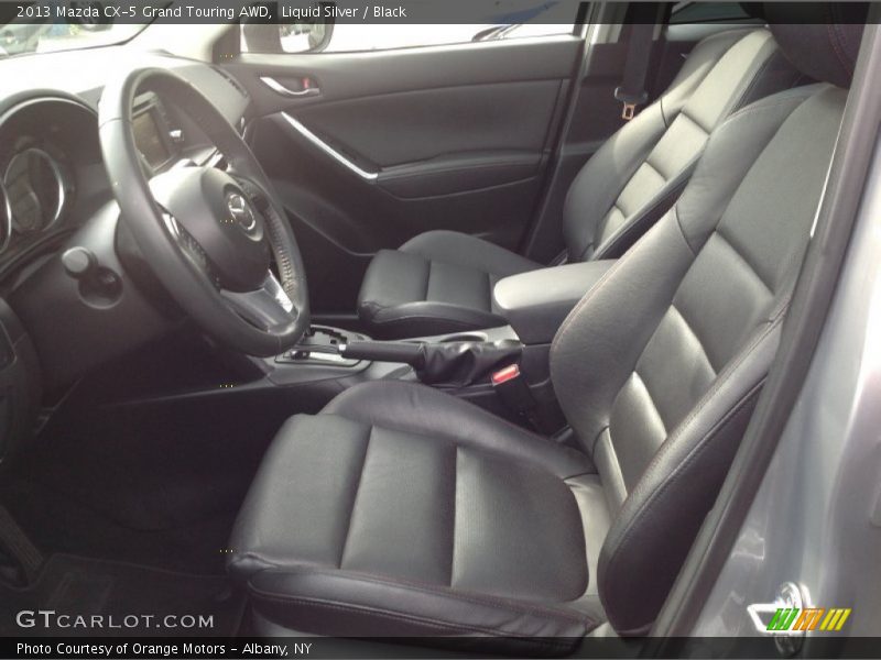 Liquid Silver / Black 2013 Mazda CX-5 Grand Touring AWD