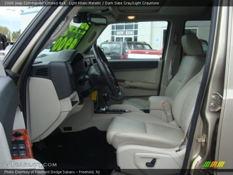 Light Khaki Metallic / Dark Slate Gray/Light Graystone 2006 Jeep Commander Limited 4x4