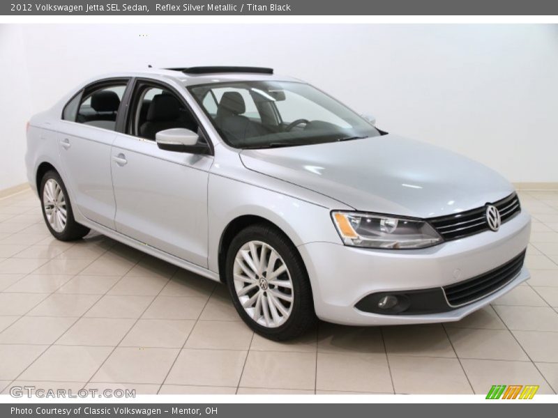 Reflex Silver Metallic / Titan Black 2012 Volkswagen Jetta SEL Sedan