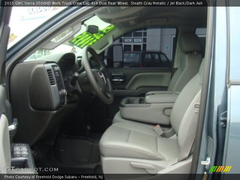 Stealth Gray Metallic / Jet Black/Dark Ash 2015 GMC Sierra 3500HD Work Truck Crew Cab 4x4 Dual Rear Wheel