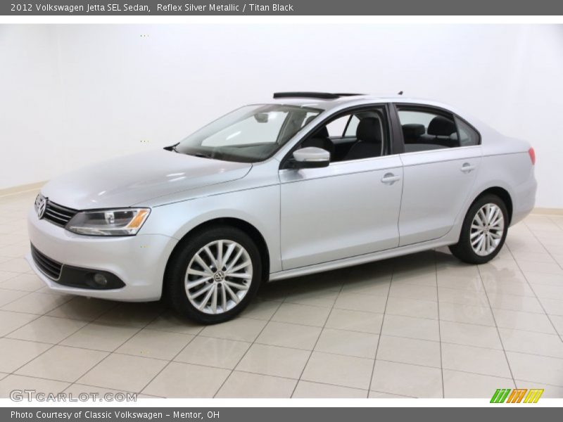 Reflex Silver Metallic / Titan Black 2012 Volkswagen Jetta SEL Sedan