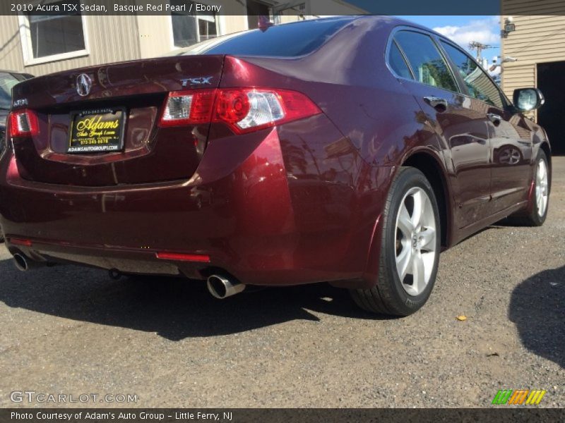 Basque Red Pearl / Ebony 2010 Acura TSX Sedan